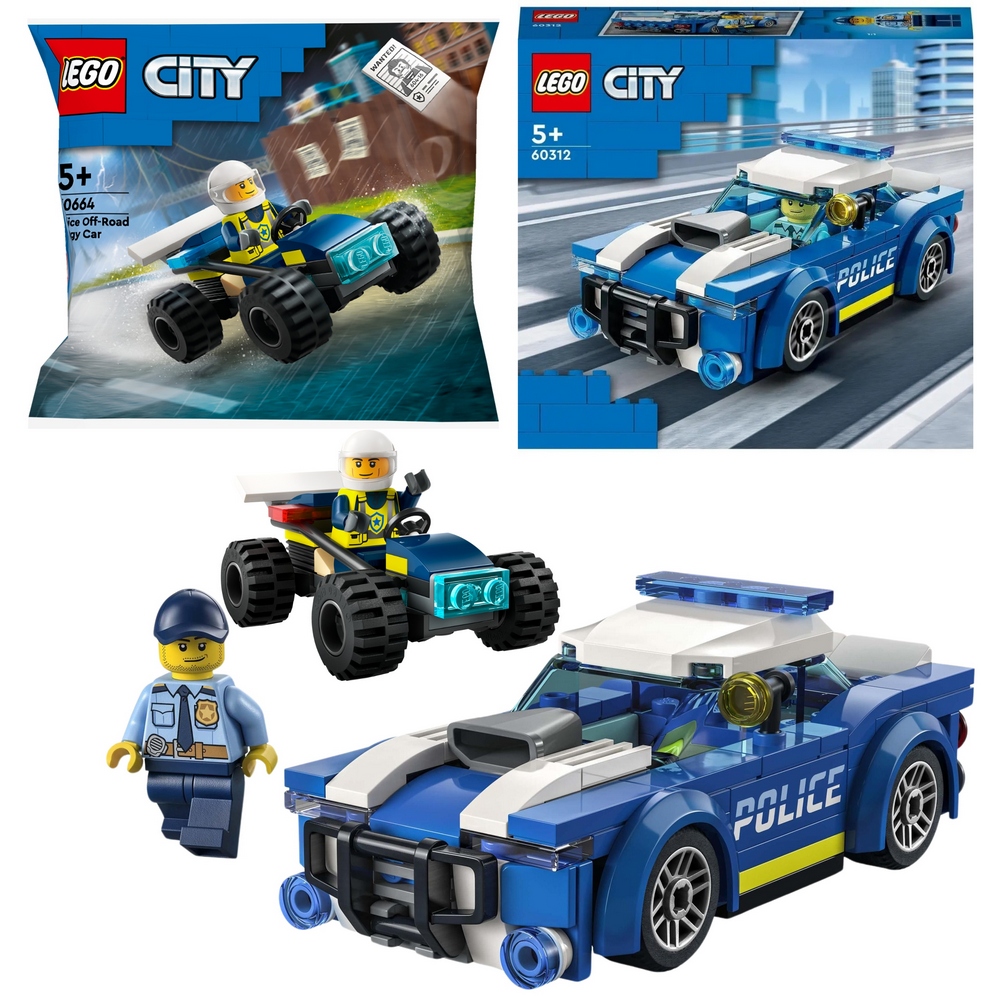LEGO CITY 5+ BLOKOV 60312 POLICAJNÉ AUTO POLICAJNÉ VOZIDLO